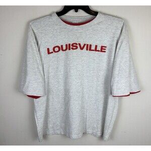 Vintage 80s 90s Single Stitch Louisville Cardinals Graphic T-Shirt / Size XL